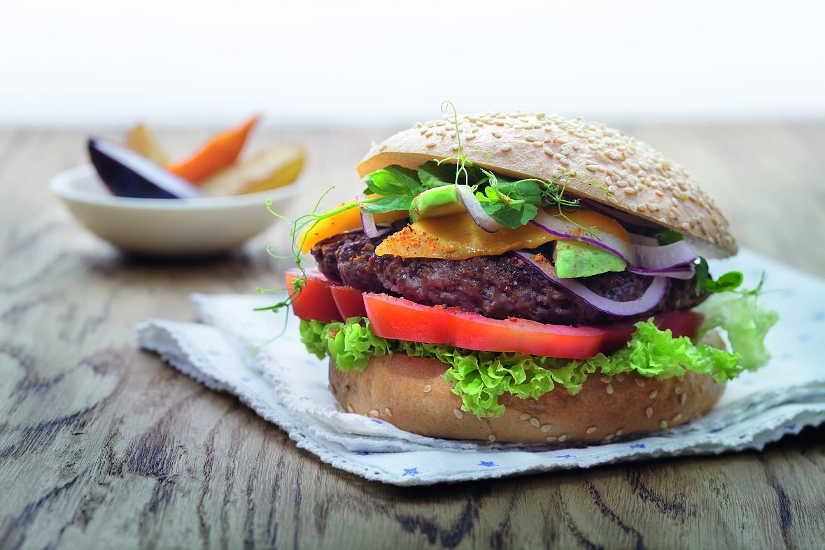 Köstlich, saftiger Snack-Liebling aus Amerika: Burger