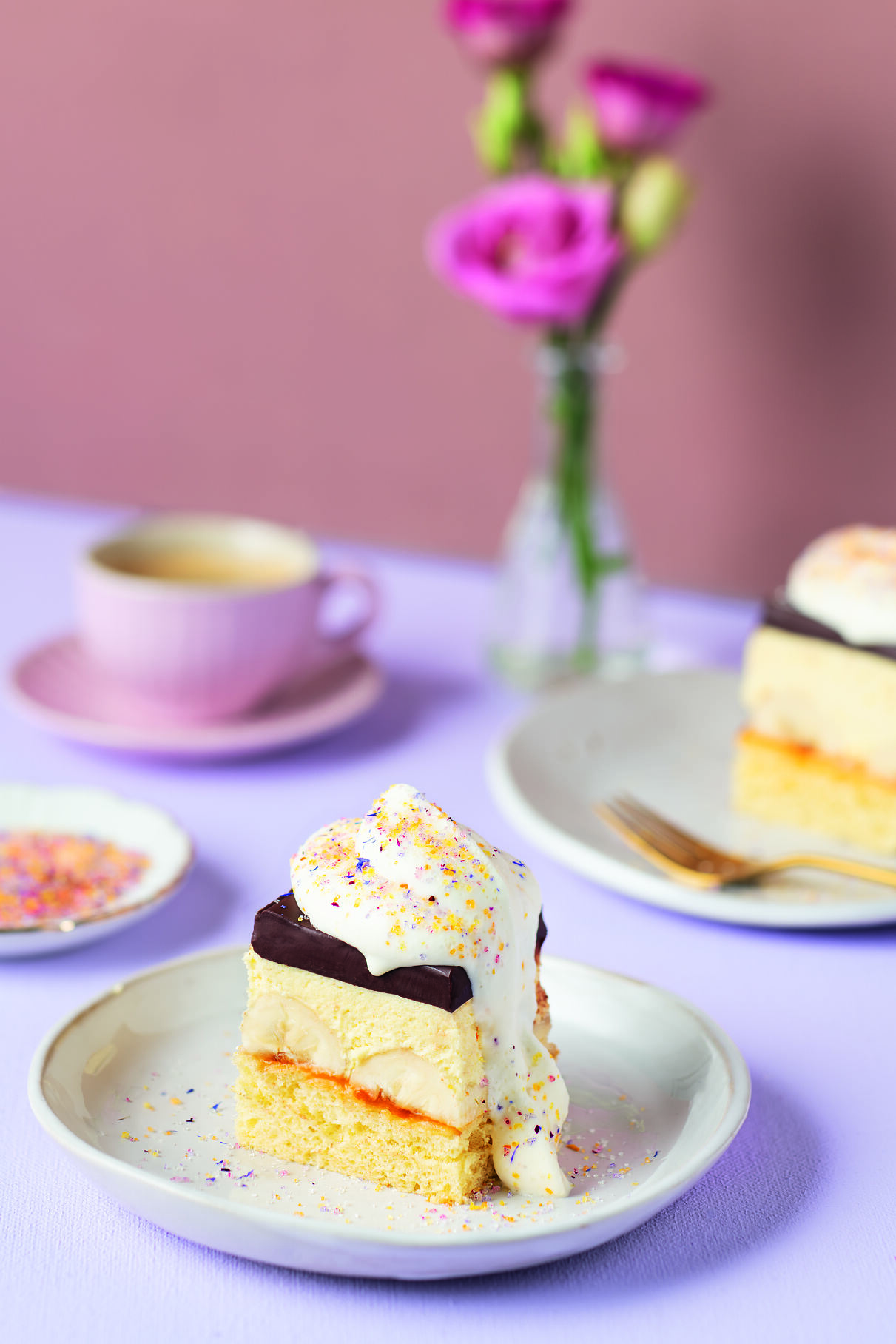 Bananenschnitte getoppt mit WIBERG Blütenzucker